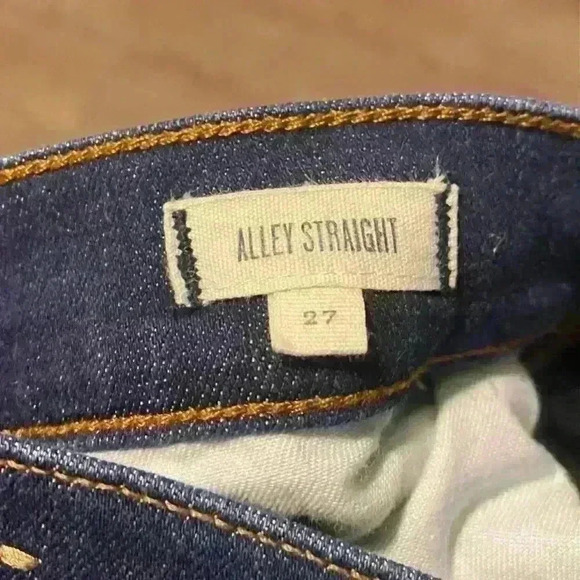 Madewell Alley‎ Straight Denim Jeans Dark Wash Blue Women's Size 27 - Picture 8 of 10